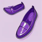 purple slip-on flats image